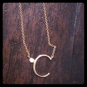 Anthropologie “C” Necklace